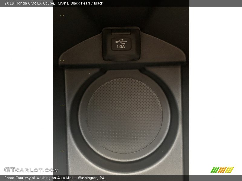 Crystal Black Pearl / Black 2019 Honda Civic EX Coupe