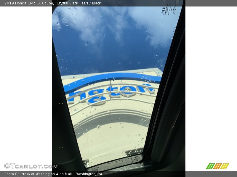 Crystal Black Pearl / Black 2019 Honda Civic EX Coupe