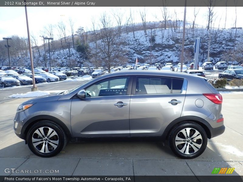 Mineral Silver / Alpine Gray 2012 Kia Sportage EX