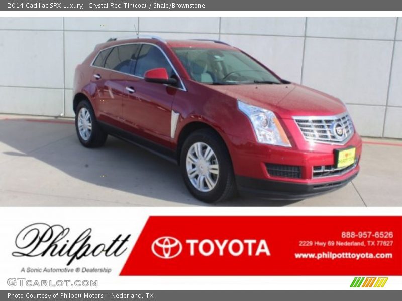 Crystal Red Tintcoat / Shale/Brownstone 2014 Cadillac SRX Luxury