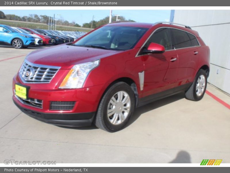 Crystal Red Tintcoat / Shale/Brownstone 2014 Cadillac SRX Luxury