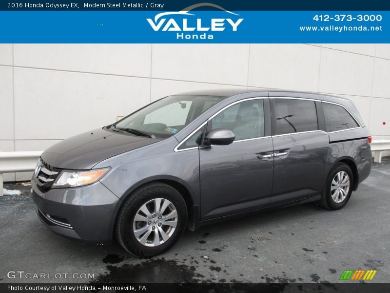 Modern Steel Metallic / Gray 2016 Honda Odyssey EX