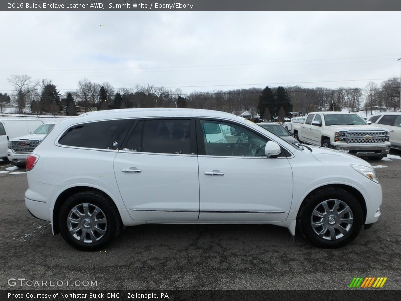 Summit White / Ebony/Ebony 2016 Buick Enclave Leather AWD