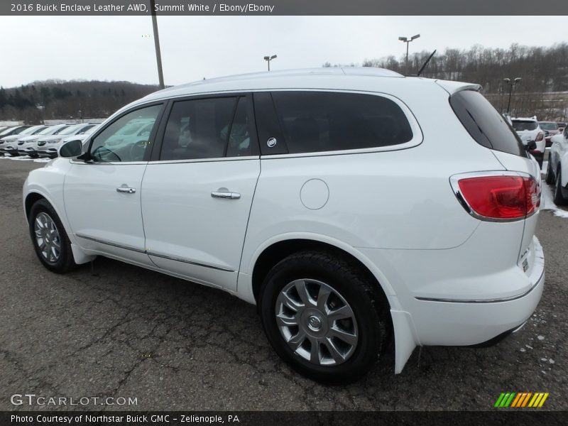 Summit White / Ebony/Ebony 2016 Buick Enclave Leather AWD