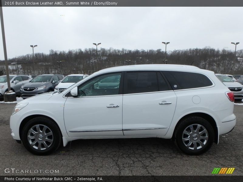 Summit White / Ebony/Ebony 2016 Buick Enclave Leather AWD