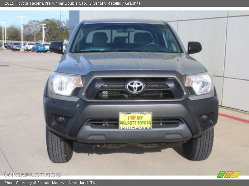 Silver Sky Metallic / Graphite 2015 Toyota Tacoma PreRunner Double Cab