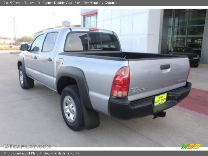 Silver Sky Metallic / Graphite 2015 Toyota Tacoma PreRunner Double Cab