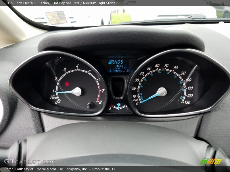 Hot Pepper Red / Medium Light Stone 2019 Ford Fiesta SE Sedan