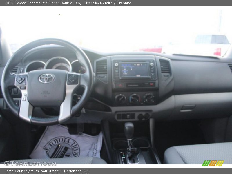 Silver Sky Metallic / Graphite 2015 Toyota Tacoma PreRunner Double Cab