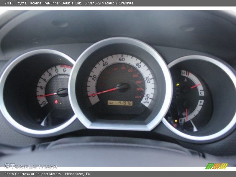 Silver Sky Metallic / Graphite 2015 Toyota Tacoma PreRunner Double Cab