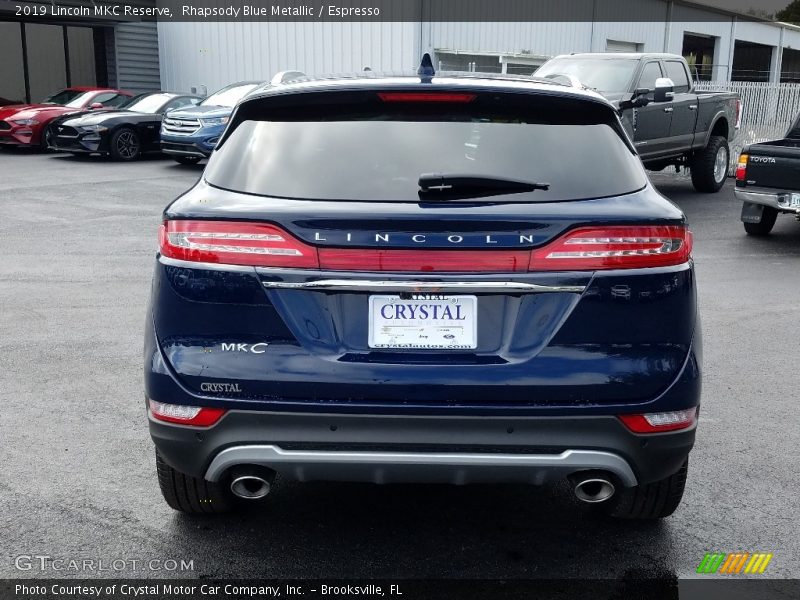 Rhapsody Blue Metallic / Espresso 2019 Lincoln MKC Reserve