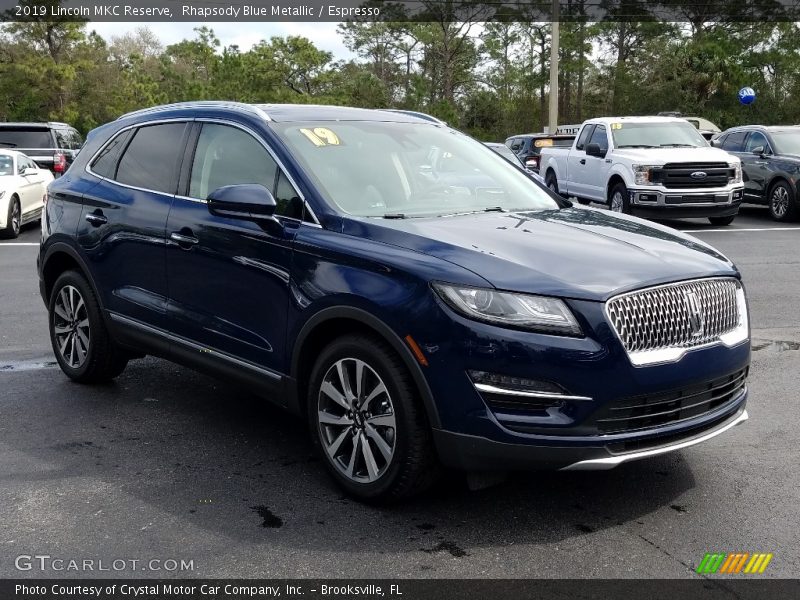 Rhapsody Blue Metallic / Espresso 2019 Lincoln MKC Reserve