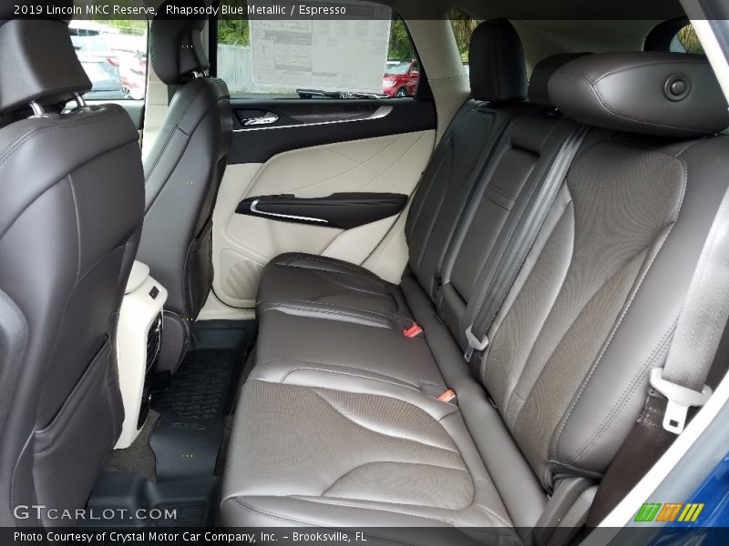 Rear Seat of 2019 MKC Reserve