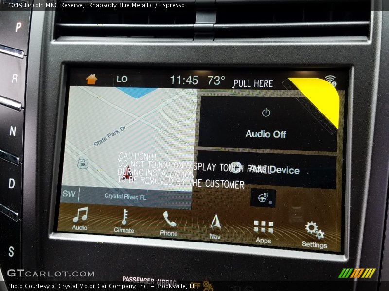 Navigation of 2019 MKC Reserve