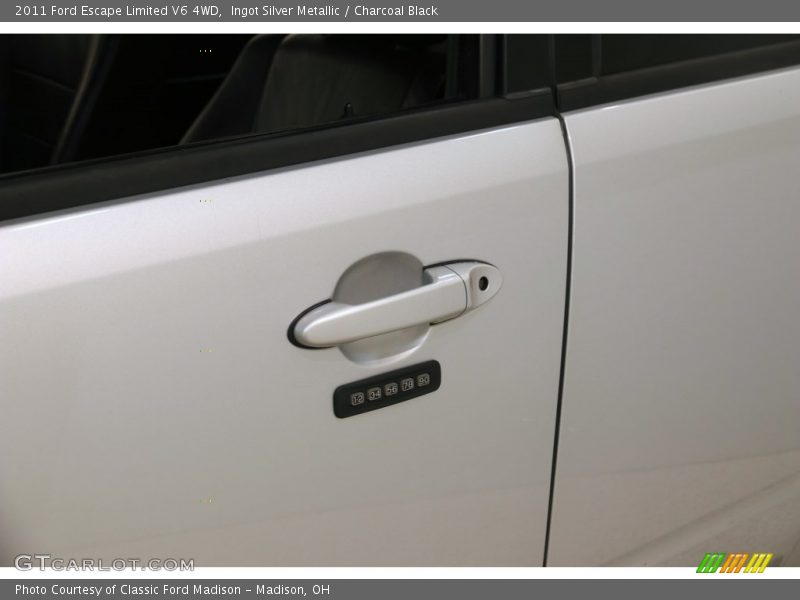Ingot Silver Metallic / Charcoal Black 2011 Ford Escape Limited V6 4WD
