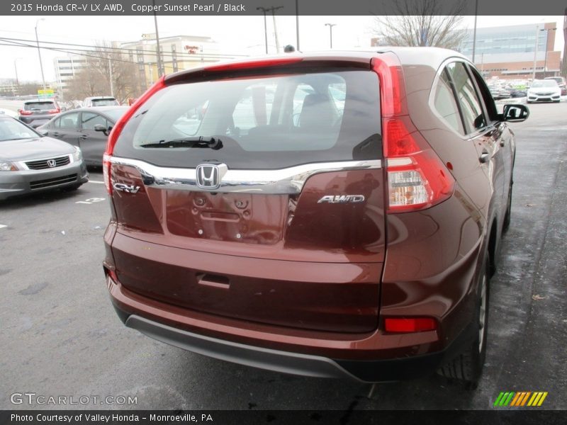 Copper Sunset Pearl / Black 2015 Honda CR-V LX AWD