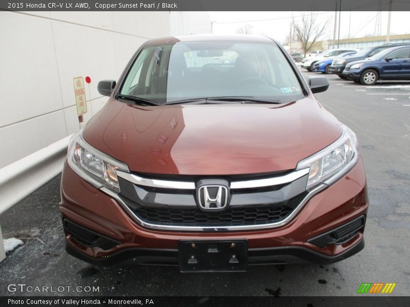 Copper Sunset Pearl / Black 2015 Honda CR-V LX AWD