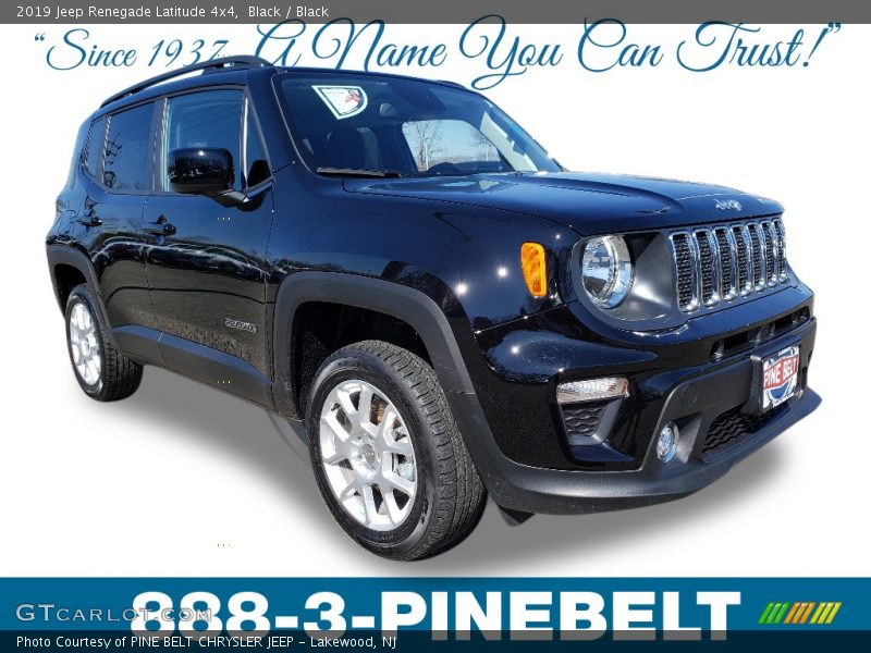 Black / Black 2019 Jeep Renegade Latitude 4x4