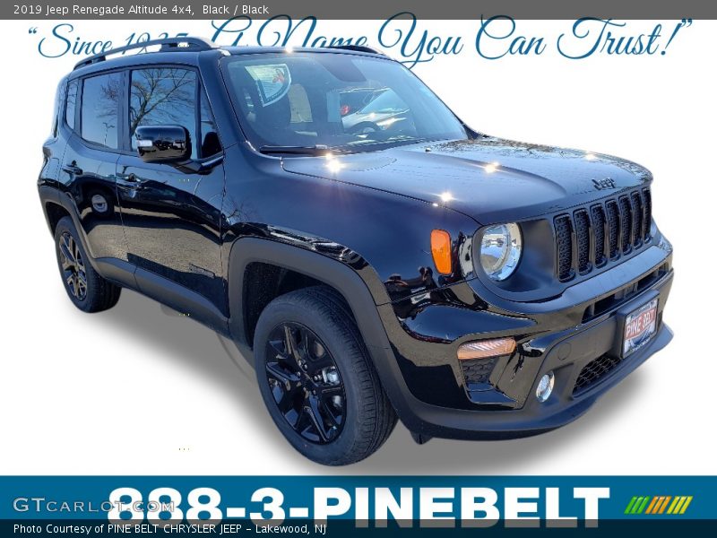Black / Black 2019 Jeep Renegade Altitude 4x4