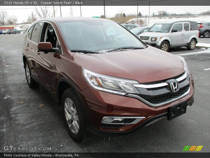 Copper Sunset Pearl / Black 2015 Honda CR-V EX