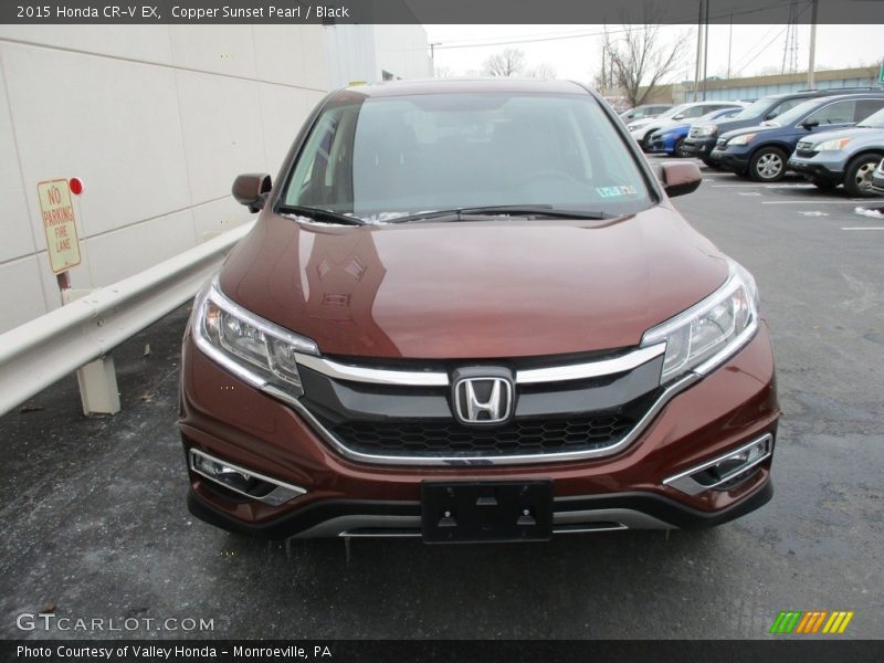 Copper Sunset Pearl / Black 2015 Honda CR-V EX