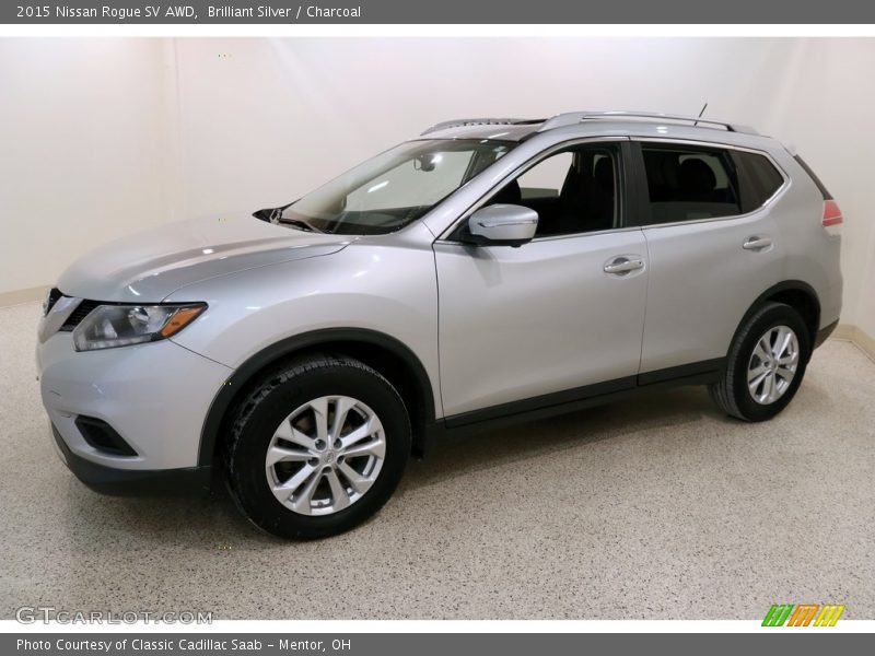 Brilliant Silver / Charcoal 2015 Nissan Rogue SV AWD