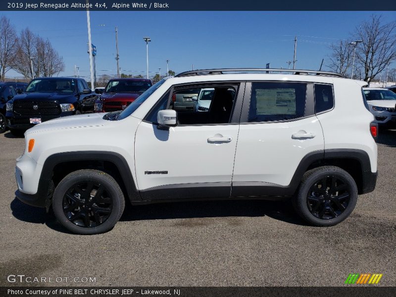 Alpine White / Black 2019 Jeep Renegade Altitude 4x4