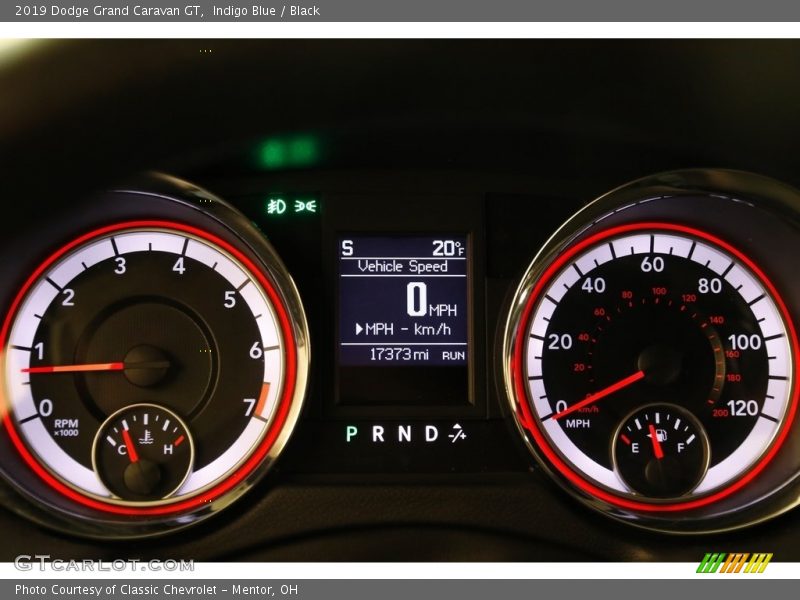 Indigo Blue / Black 2019 Dodge Grand Caravan GT