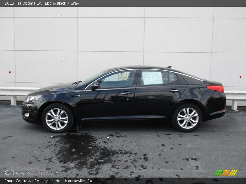 Ebony Black / Gray 2013 Kia Optima EX