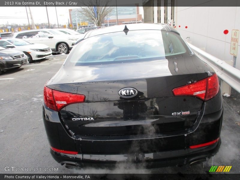 Ebony Black / Gray 2013 Kia Optima EX