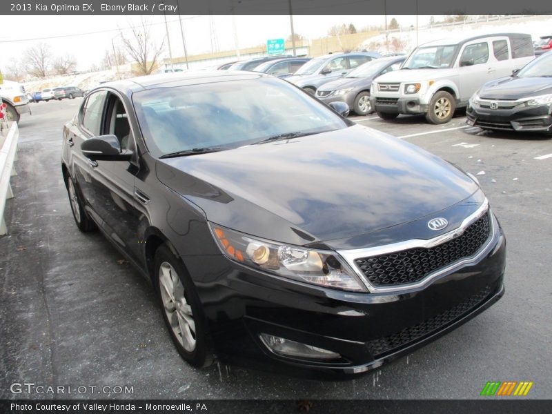 Ebony Black / Gray 2013 Kia Optima EX