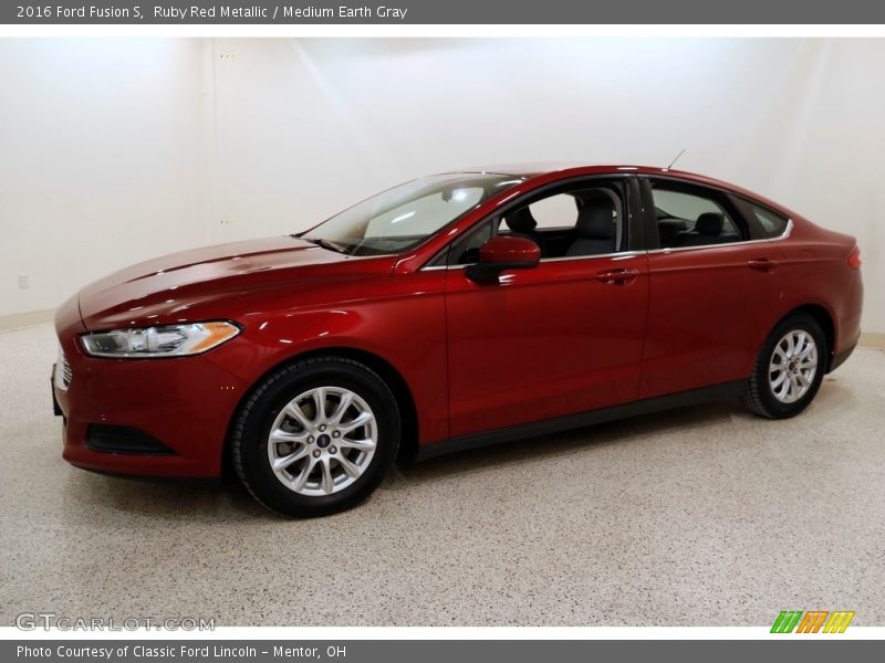 Ruby Red Metallic / Medium Earth Gray 2016 Ford Fusion S