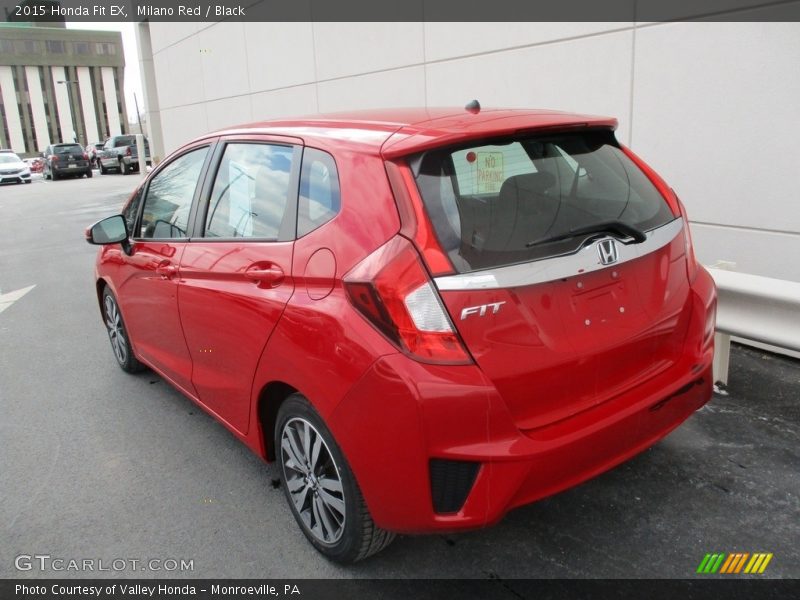 Milano Red / Black 2015 Honda Fit EX