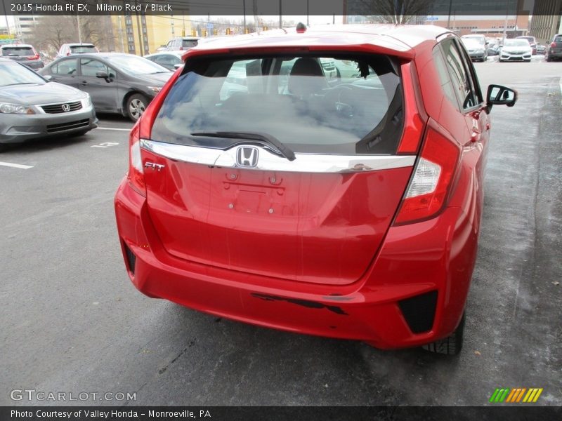 Milano Red / Black 2015 Honda Fit EX