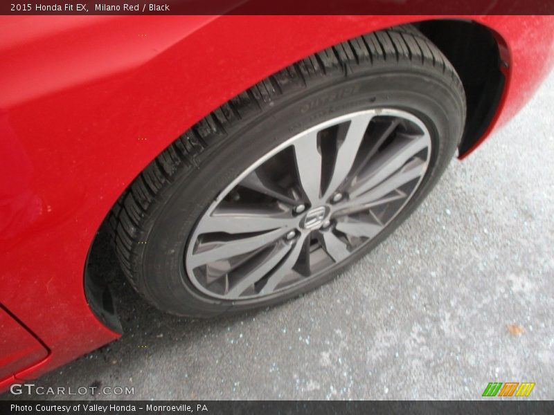 Milano Red / Black 2015 Honda Fit EX