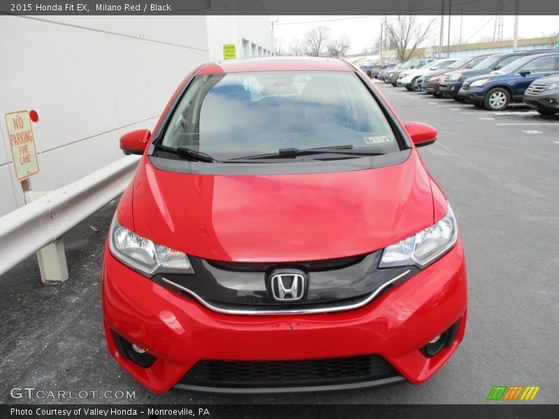 Milano Red / Black 2015 Honda Fit EX