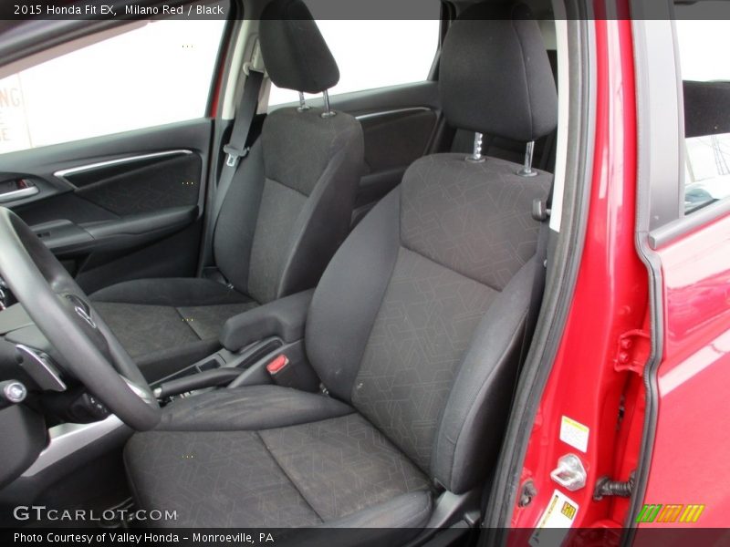 Milano Red / Black 2015 Honda Fit EX