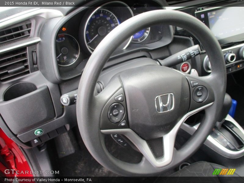 Milano Red / Black 2015 Honda Fit EX