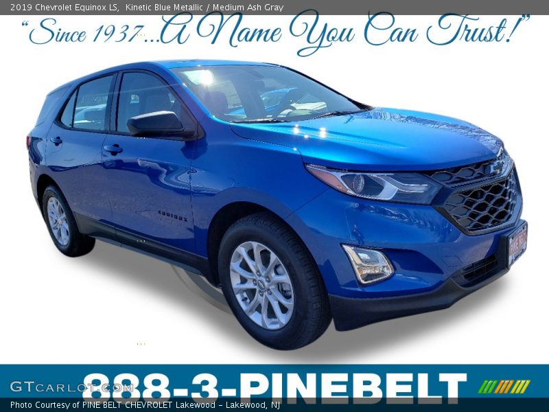 Kinetic Blue Metallic / Medium Ash Gray 2019 Chevrolet Equinox LS