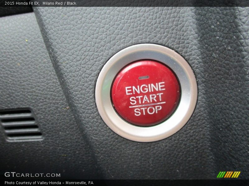 Milano Red / Black 2015 Honda Fit EX