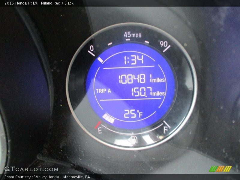 Milano Red / Black 2015 Honda Fit EX