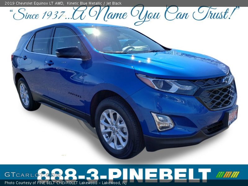 Kinetic Blue Metallic / Jet Black 2019 Chevrolet Equinox LT AWD