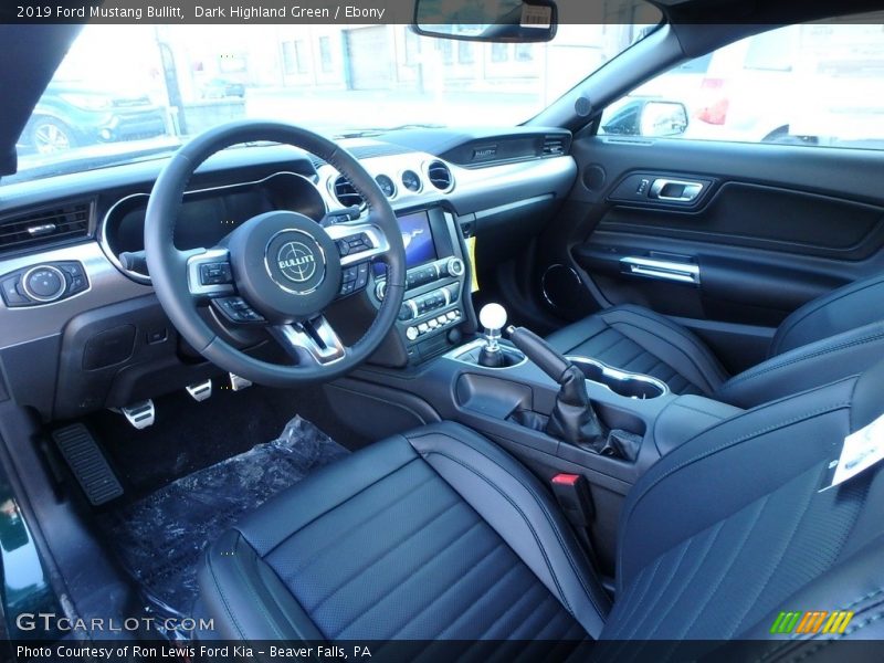  2019 Mustang Bullitt Ebony Interior