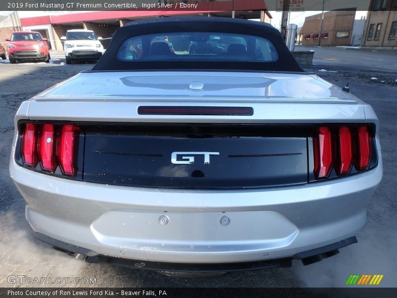 Ingot Silver / Ebony 2019 Ford Mustang GT Premium Convertible