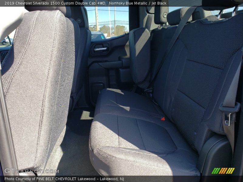 Northsky Blue Metallic / Jet Black 2019 Chevrolet Silverado 1500 Custom Double Cab 4WD