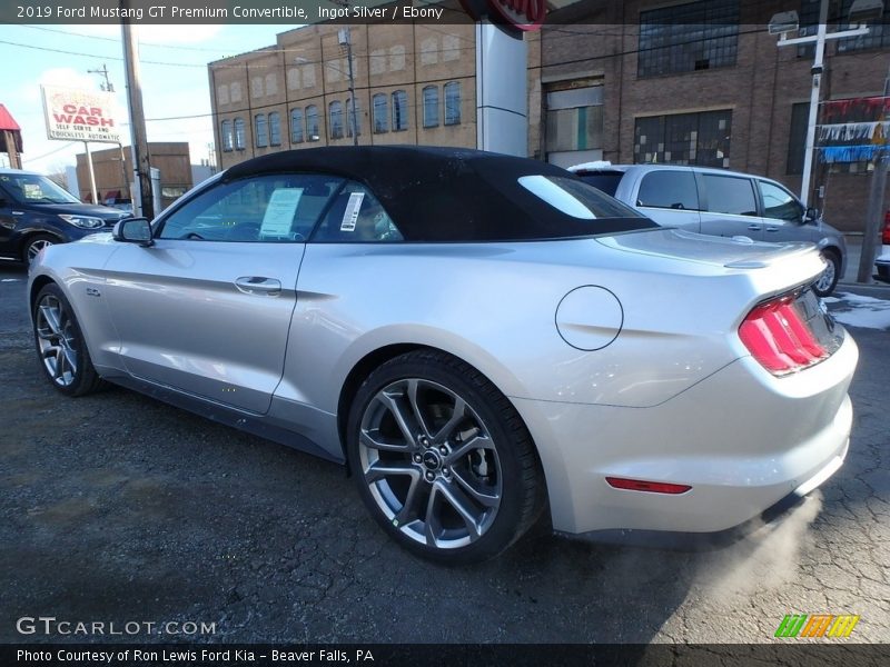 Ingot Silver / Ebony 2019 Ford Mustang GT Premium Convertible