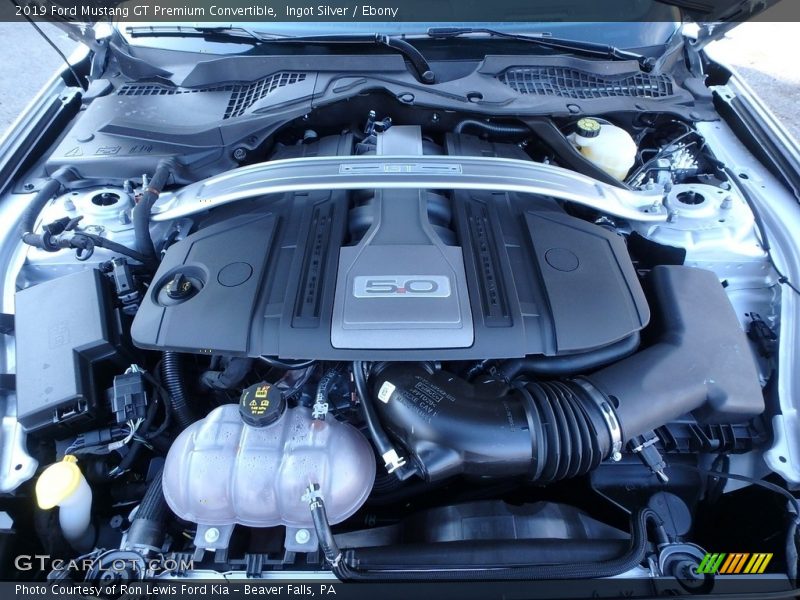  2019 Mustang GT Premium Convertible Engine - 5.0 Liter DOHC 32-Valve Ti-VCT V8