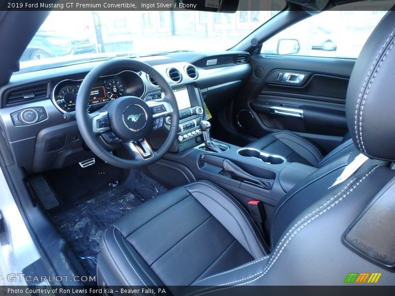  2019 Mustang GT Premium Convertible Ebony Interior