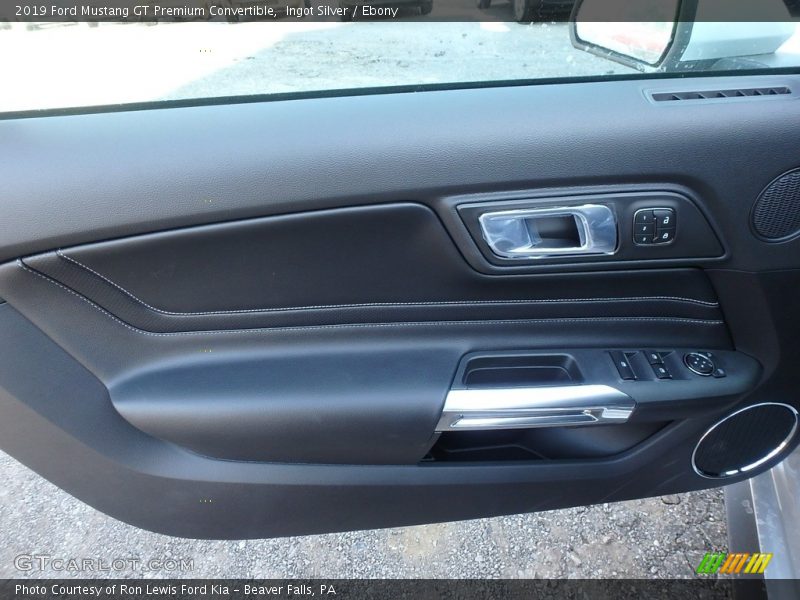 Ingot Silver / Ebony 2019 Ford Mustang GT Premium Convertible