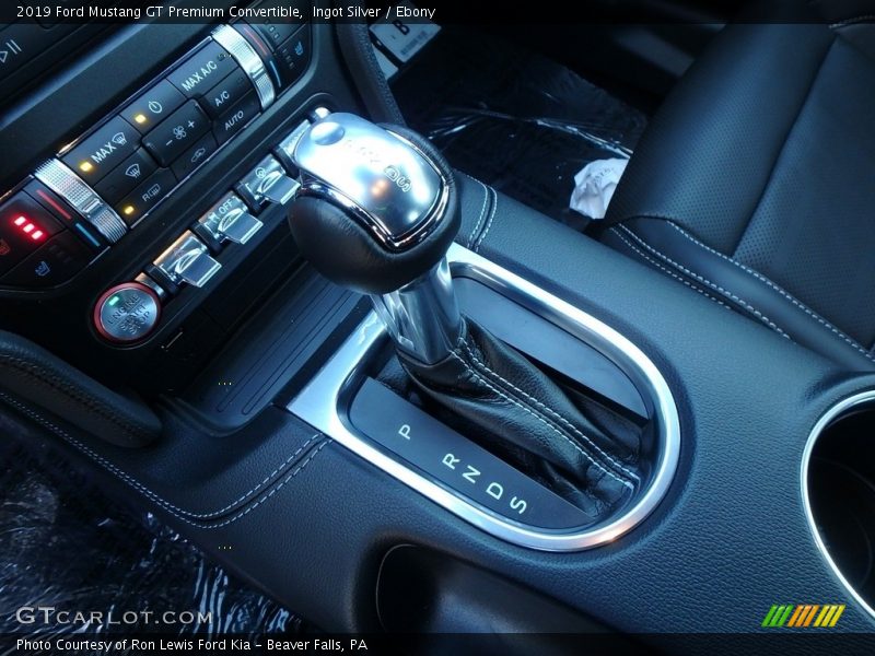  2019 Mustang GT Premium Convertible 10 Speed Automatic Shifter